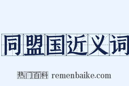 同盟国近义词是什么意思的图片